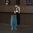 thumbnail image 4 of PATLOLLAV 1 Pcs Plastic Vase, Elegant Imitation Ceramic Vase, Unbreakable Centerpieces Flower Arrangement Decorative Vase for Living Room, Dining Table, Office Decor, Bedroom, Table, Kitchen Shelf, 4 of 6