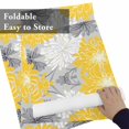 thumbnail image 6 of Abstract Flowers on Gray Placemats Set of 6,Wipeable Washable Table Mats for Dining Tables, Watercolor Yellow White Flowers Place Mats for Kitchen Event Party Tabletop Decor, 6 of 9