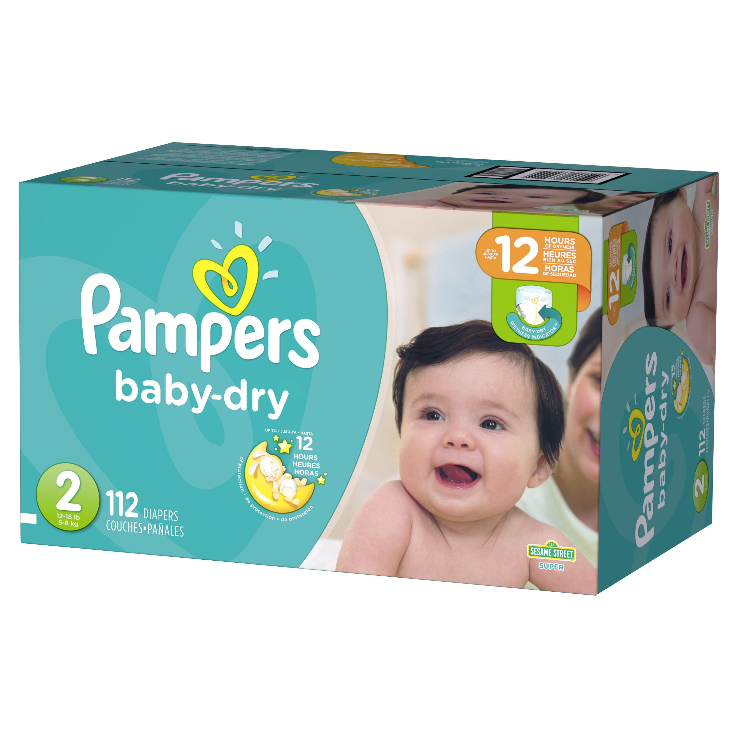Pampers Baby-Dry Diapers Size 2 112 Count