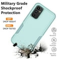 thumbnail image 6 of For Samsung Galaxy A03S A13 A14 A23 A32 A34 A53 A54 5G Case,Njjex 2 in 1 PC Phone Case with Screen Protector,Rubber & Rugged Shockproof 360 Full Body Protection Case Cover-Green, 6 of 6