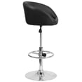 thumbnail image 3 of Home Square Adjustable Vinyl Upholstery Bar Stool in Black Finish - Set of 3, 3 of 5