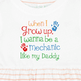 thumbnail image 4 of Inktastic Mechanic Like Daddy Girls Baby Dress, 4 of 5