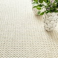 thumbnail image 5 of Dash & Albert Hooper Handwoven Wool Rug, 10' x 14', Ivory, 5 of 6
