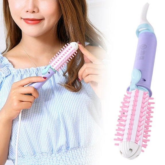 Hair Styler Curler Ceramic Hair Curling Dryer Travel Straightener Hot Brush for Effortless Styling