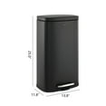 thumbnail image 3 of happimess Curtis 8-Gallon Step-Open Trash Can, Charcoal Black, HPM1011B, 3 of 10