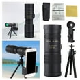 thumbnail image 1 of 10 300x40 Portable High Magnification Monocular Telescope 2025 New Monoculars For Adults High Powered With Smartphone Holder And Tripod Handheld Telescope For Bird Watching Hiking Goggles 10x25, 1 of 3