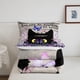 thumbnail image 5 of Juego de Cama Gato Negro Juego de Cama Gato Mariposa para Niños Niños Niñas Botánico, 5 of 7