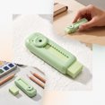 thumbnail image 3 of WWC Retractable Push Pull Erasers, Cute Refillable Sliding Pencil Erasers with Lock, Soft Erasers for School and Office Stationery, Green, 3 of 6
