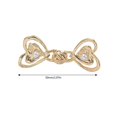thumbnail image 4 of 1pair Reusable Tighten Waist Button Heart Shape Fastening Buckle for Jeans, 4 of 15