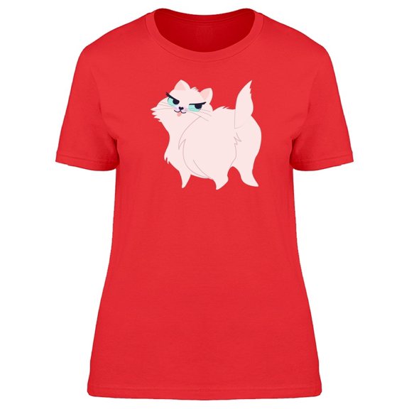 Fluff Pink Cat Tee Women's -Image by Shutterstock