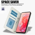 thumbnail image 5 of ELEHOLD Case for Motorola G Stylus 5G (2024), Shockproof PU Leather Crossbody Wallet Stand Case with Credit Card Holder & Wrist Strap,White, 5 of 7
