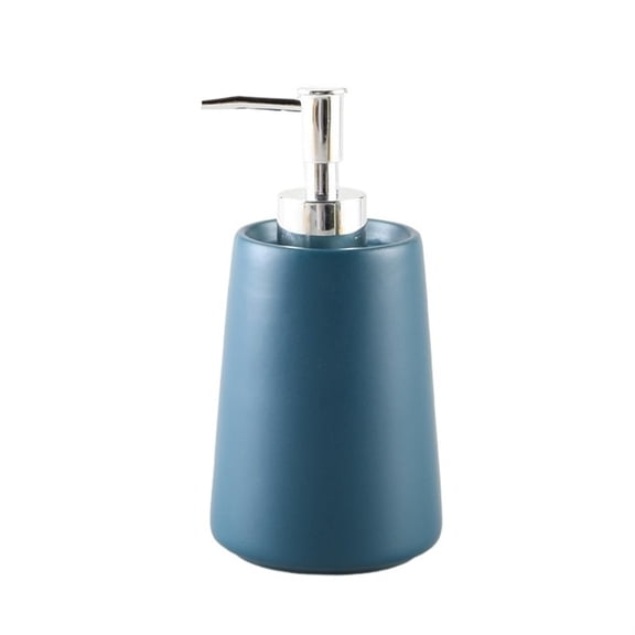 14.2oz Matte Ceramics Soap Dispenser for Bathroom and Kitchen, Modern Hand Soap Dish Soap Dispenser with Pump