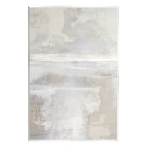 Stupell Industries Beige Abstract Composition Abstract Painting Unframed Art Print Wall Art, 13 x 19
