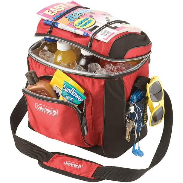 Coleman 9 Cans Soft-Sided Cooler, Red