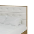 thumbnail image 4 of Castle Place Elegant Mid-Century Wooden Twin Platform Bed, Light Oak, 4 of 8