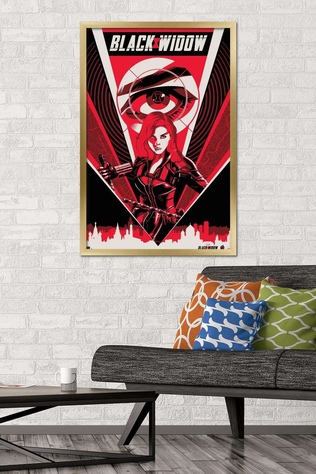 Marvel Cinematic Universe - Black Widow - Eye Wall Poster, 22.375" x 34", Framed