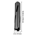 thumbnail image 2 of 2-Inch Diamond Core Drill Bit,9.5-Inch Depth,5/8-11 Thread,Includes 3 Adapters,Pilot Drill and Hex Wrench for Concrete and Masonry Projects, 2 of 7
