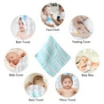 thumbnail image 4 of Muslin Burp Cloths 4 Pack Large 100% Cotton Extra Absorbent and Soft - green, 4 of 7