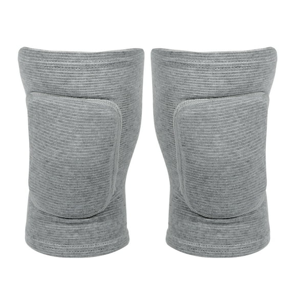 Unique Bargains 1 Pair Knee Brace Protection Sponge Knee Pads Knee Support Gray Size M