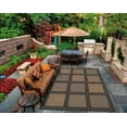 thumbnail image 2 of Couristan Recife Summit Area Rug, 8'6" Round, Cocoa-Black, 2 of 3