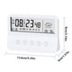 thumbnail image 4 of Bearachild Reloj despertador con pantalla Digital, temporizador de cuenta regresiva, indicador de humedad y temperatura meteorológica, Decoración del hogar Blanco Tipo 2, 4 of 6