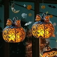 thumbnail image 2 of WKSCLPAI Halloween Pumpkin Lantern Ornaments, Acrylic Hanging Decor Weather Resistant Decoration, Festive Light-Up Decor for Indoor and Outdoor, Holiday Window Door Wall Tree Display, 2 of 7