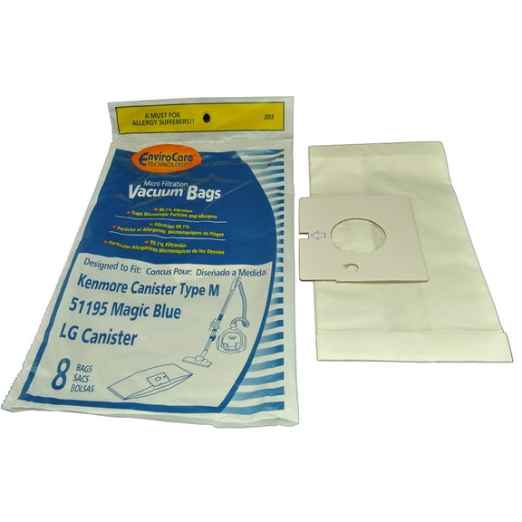 Compatible with Kenmore Type M Canister Vacuum Cleaner Bags