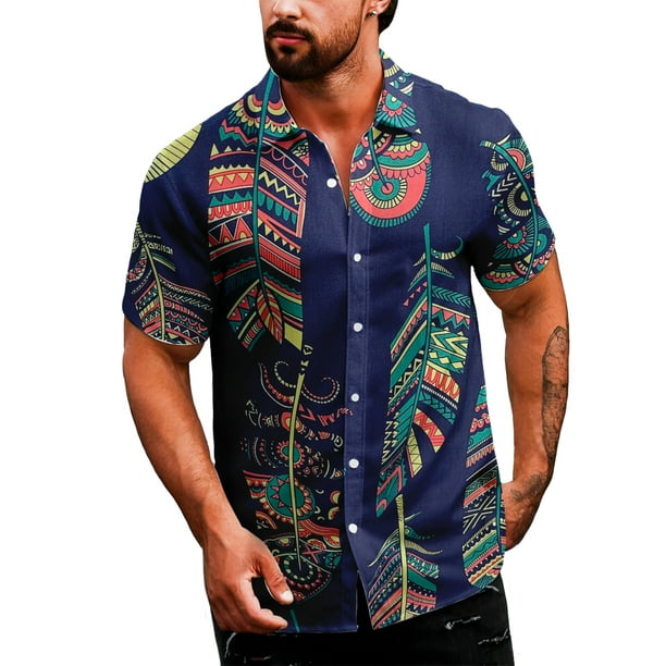 Camisa Casual Para Hombre Shendy Vendy Strech De Manga Corta