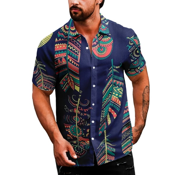 Camisa Casual Para Hombre Shendy Vendy Strech De Manga Corta