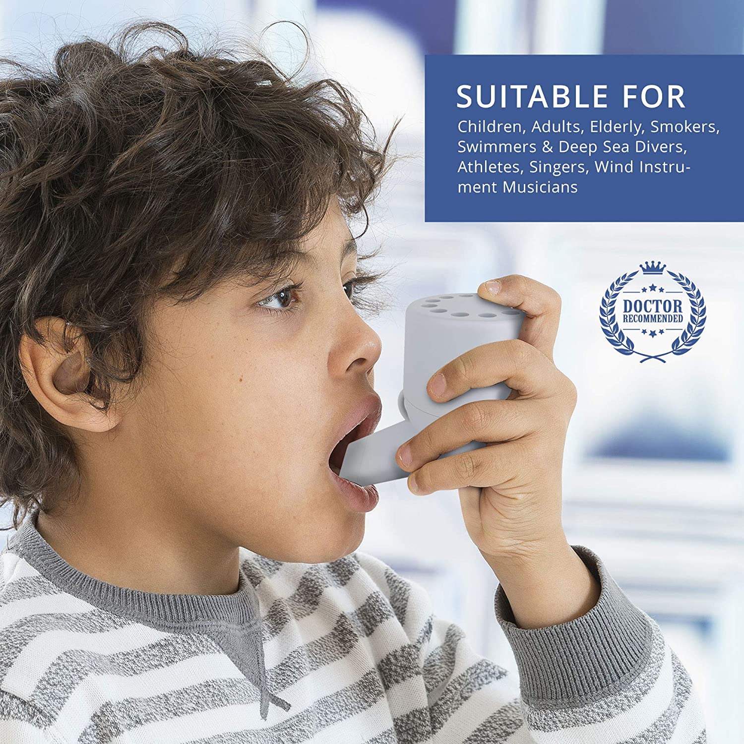 Buy Aobbiy Lung Expansion, Mucus Relief Device, HandHeld Breathing