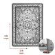 thumbnail image 5 of Sonoro Kate Alfombras 2x3 para Salón Recámara, Alfombra Interior Boho Antideslizante Lavable a Máquina, Gris, 5 of 7