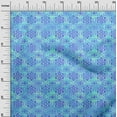 thumbnail image 2 of oneOone Cotton Flex Aqua Blue Fabric Batik Sewing Material Print Fabric By The Yard 40 Inch Wide - WG, 2 of 4