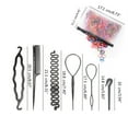 JZROCKER French Style Hair Tail Tool and Rat Tail Comb Set Hairdressing
