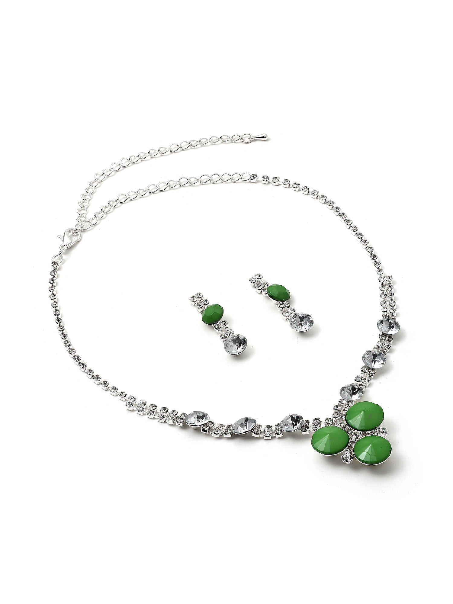 Necklace medium green