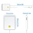 thumbnail image 5 of ALLTIMES USB 2.0 Smart Card Reader Memory for ID Bank SIM CAC ID Card Connector Adapter, for windows (32/64 bit) XP/vista/7/8/10 for Mac OS, 5 of 5