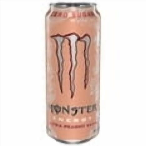Monster Energy, Ultra Peachy Keen, 16 fl oz-Pack Of 6