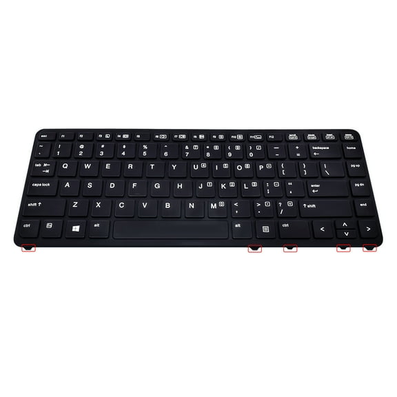 Laptop Keyboard Replacement Without Pointer,with Backlight Compatible with HP EliteBook 840 G1 G2 / 850 G1 G2 / 745 G1 G2/HP ZBook 14 Series Laptop US Layout
