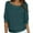 92#Dark Green, variant on Womens Spring Sweater 3/4 Length Sleeve Tops 2025 Trendy Plain Knit Shirt Ladies Plus Size Round Neck Pullover Blouse Black XL