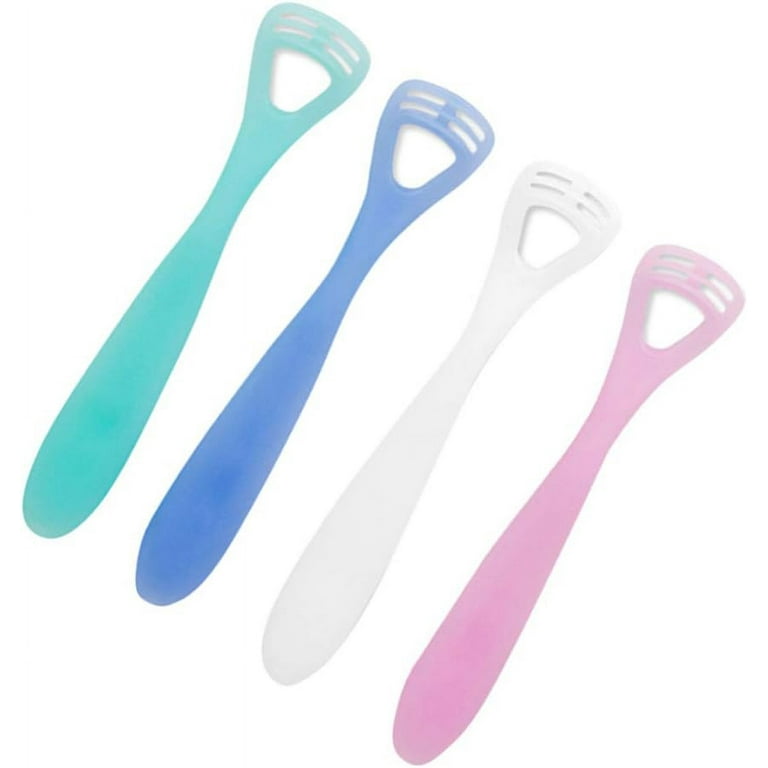 Tongue Scraper Boots Tongue Cleaning Tools 4Pcs Tongue Scraper Cleaners Tongue Inhibiting Scrapers Tongue Accessories Oral Cleaners for Home Bathroom
