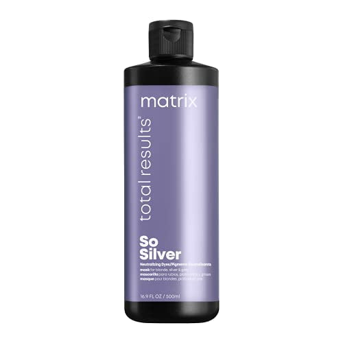 MATRIX So Silver Triple Power Neutralization Mask for Blondes, Platinums, and Greys, 16.9 fl. oz.