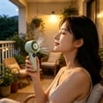 thumbnail image 6 of Handheld Portable Fan, 5 Speed Wind, LED Digital Display, Foldable Electric Personal Mini Travel Fan , Summer Essentials Gifts for Women Girl, 6 of 6