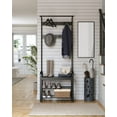 thumbnail image 5 of VASAGLE Coat Rack Hall Tree with Shoe Bench for Entryway Entryway Bench with Coat Rack Charcoal Gray and Black, 5 of 8