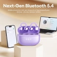 thumbnail image 4 of Auriculares PAXA Clipbuds7 Open Ear inalámbricos Bluetooth 5.4 Púrpura, 4 of 7