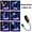 Ocean 6-piece, variant on Bestseller LED Projection Lamp, Starry Sky Ocean Halloween Design, Romantic Night Light for Bedroom & Home Decoration