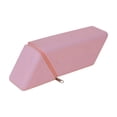 thumbnail image 2 of Roiihwy Standing Aesthetic Triangular Design Pencil Case Pouch, Portable Pen Bag Holder Wide with Drawer(Pink), 2 of 6