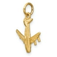 thumbnail image 5 of Real 14kt Yellow Gold 3-D Airplane Charm Pendant; for Adults and Teens; for Women and Men, 5 of 5