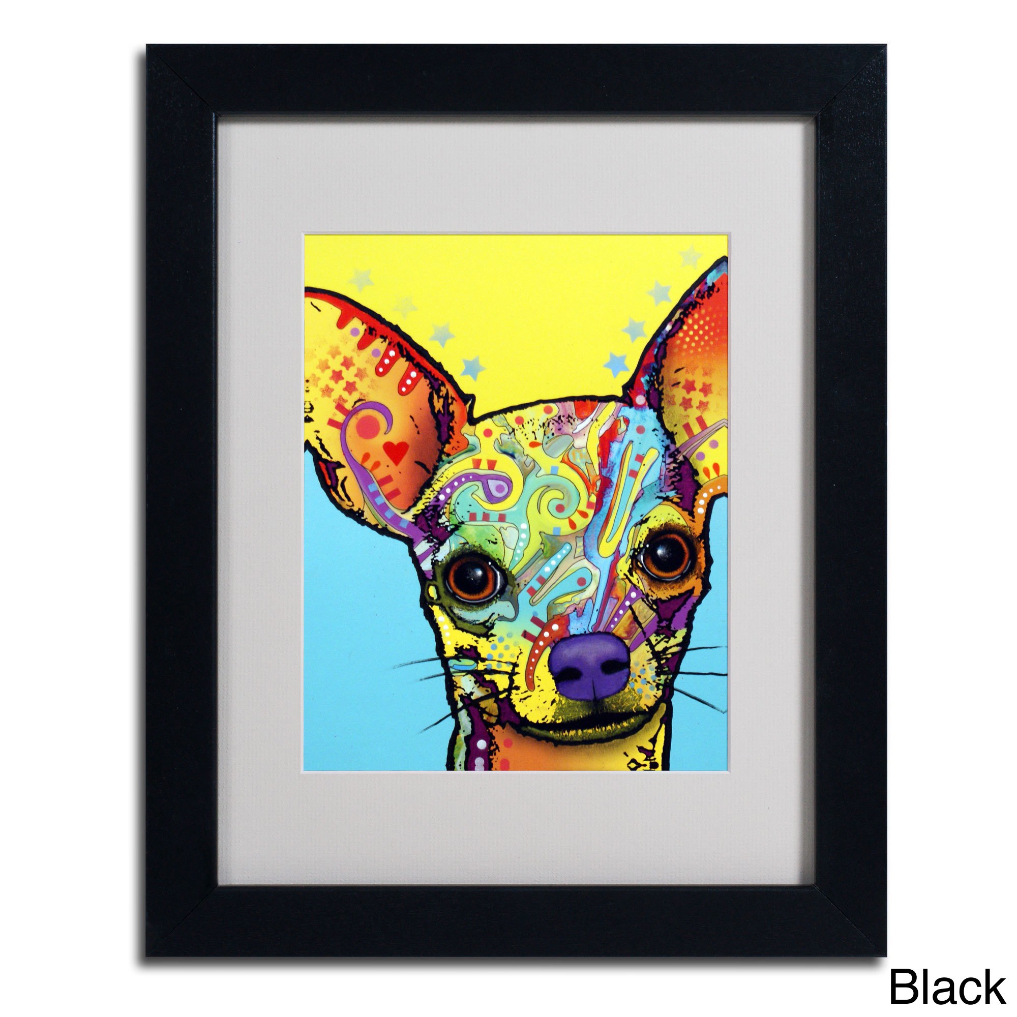 Matted art under acrylic in a wood frame