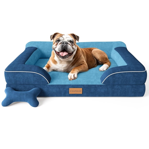 Cama para Perro CWAWZ Ortopédica con Gel Refrescante y Espuma Impermeable 91x69 cm