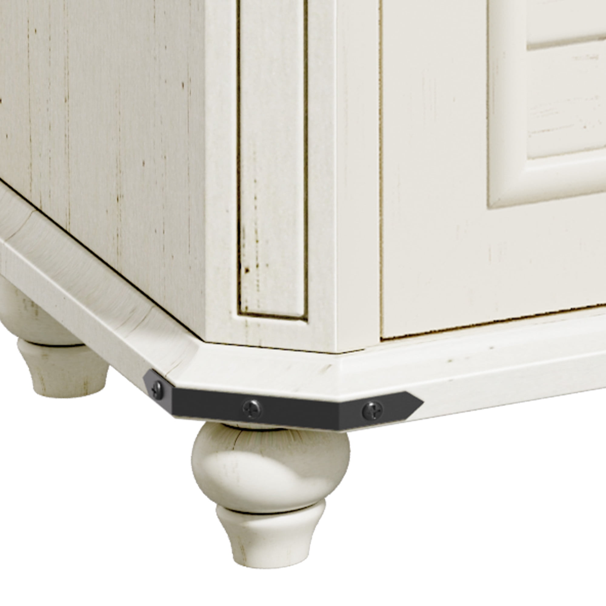 DEXTRUS 45"H Storage Cabinet with Doors & Adjustable Shelf, Kitchen Pantry Bathroom Cabinet, White