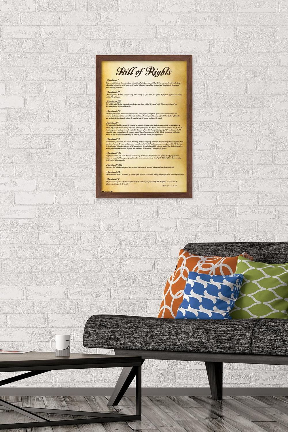 The United States of America - Bill of Rights Wall Poster, 22.375" x 34"